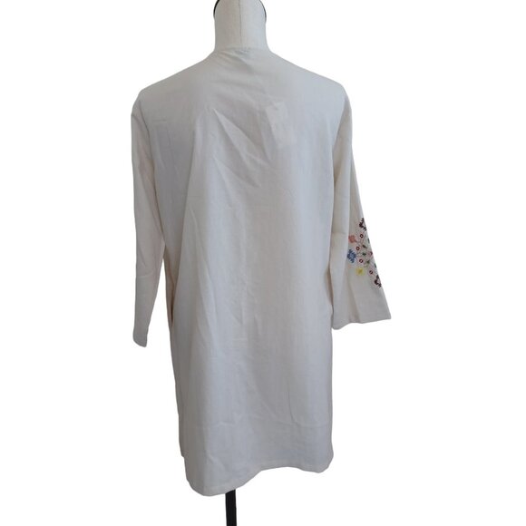 Umgee USA Embroidered Cardigan Open Front with Tie and Pockets Size Small NEW - Picture 11 of 12